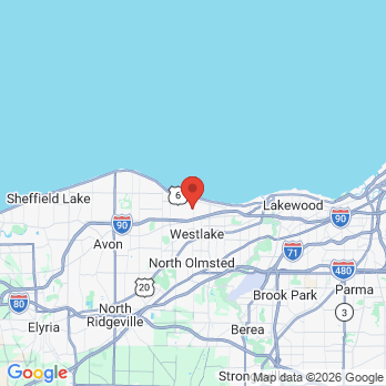 Map to Bay Pediatric Dentistry office in Bay Village, OH
