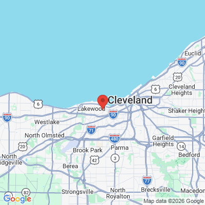 Map to  office in Lakewood, OH