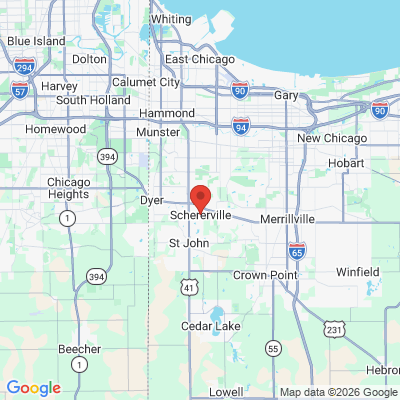 Map to  office in Schererville, IN