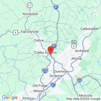 Map to MOUNTAIN VIEW DENTAL office in South Abington Township, PA