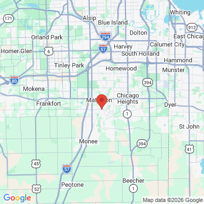 Map to  office in Richton Park, IL