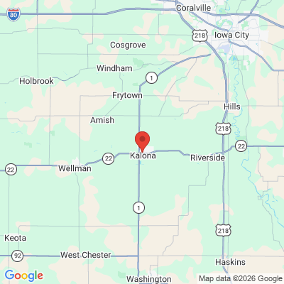 Map to  office in Kalona, IA