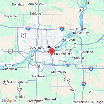Map to  office in Moline, IL