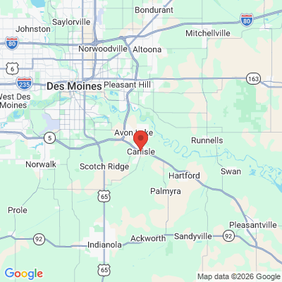 Map to  office in Carlisle, IA