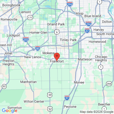 Map to  office in Frankfort, IL