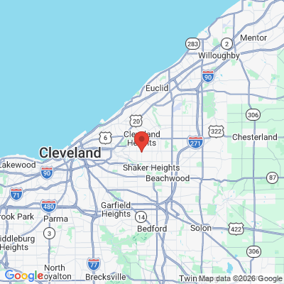 Map to  office in Cleveland Heights, OH