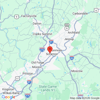 Map to  office in Scranton, PA