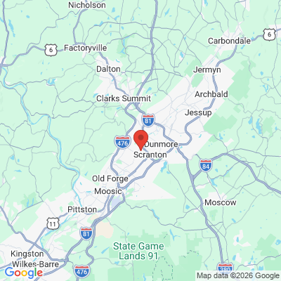 Map to  office in Scranton, PA