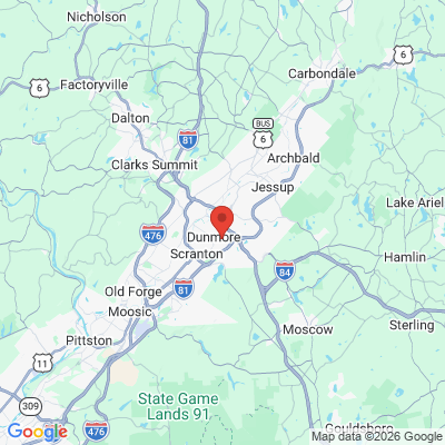 Map to  office in Scranton, PA