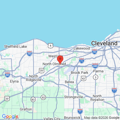 Map to  office in North Olmsted, OH