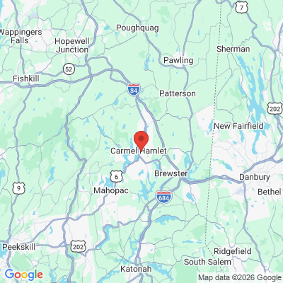 Map to Carmel Dental Associates office in Carmel Hamlet, NY