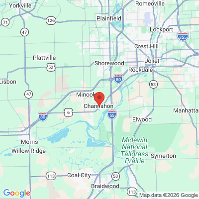 Map to  office in Channahon, IL