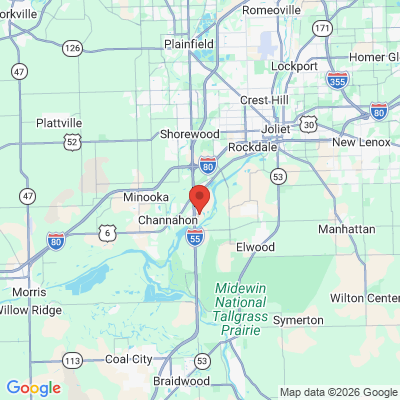 Map to  office in Channahon, IL