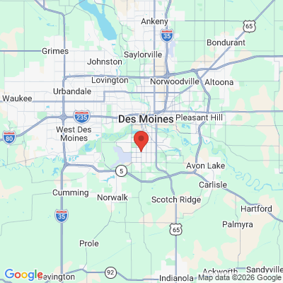 Map to  office in Des Moines, IA