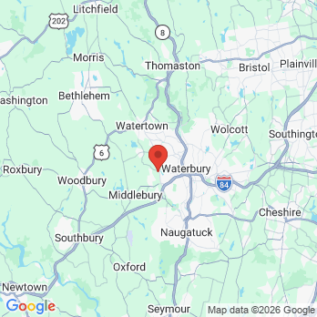 Map to Middlebury Dental Center office in Middlebury, CT