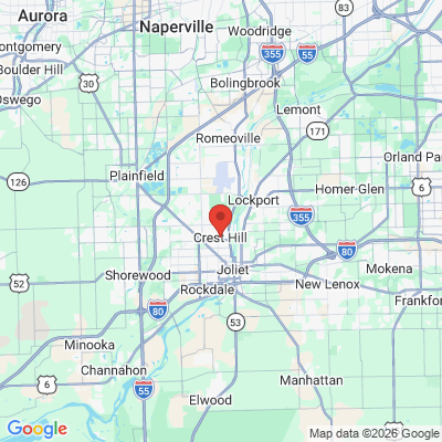 Map to  office in Crest Hill, IL