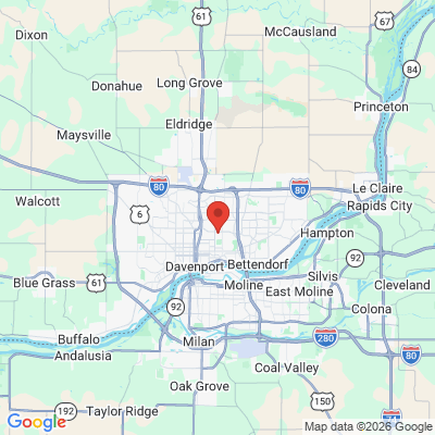 Map to  office in Davenport, IA