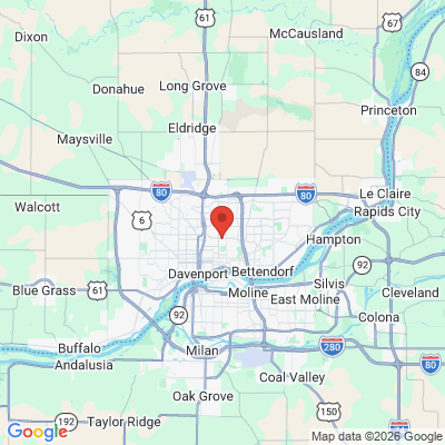 Map to  office in Davenport, IA