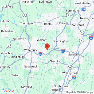 Map to  office in Wolcott, CT