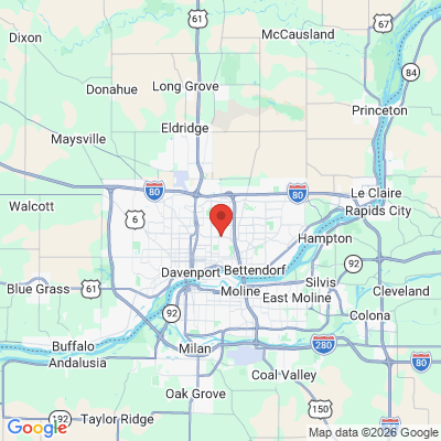 Map to  office in Davenport, IA