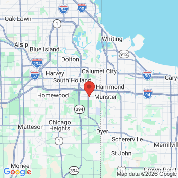 Map to Apple Dentistry office in Lansing, IL