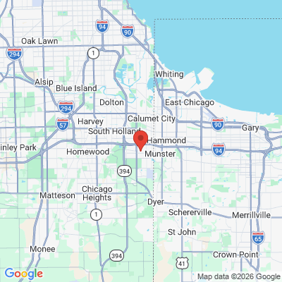 Map to  office in Lansing, IL