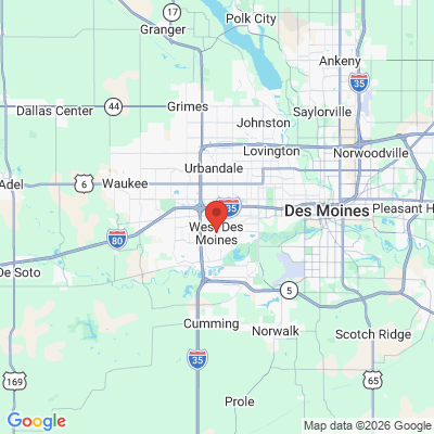 Map to  office in West Des Moines, IA