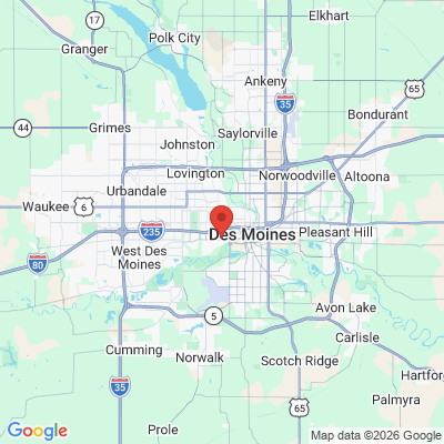 Map to  office in Des Moines, IA