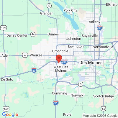 Map to  office in West Des Moines, IA