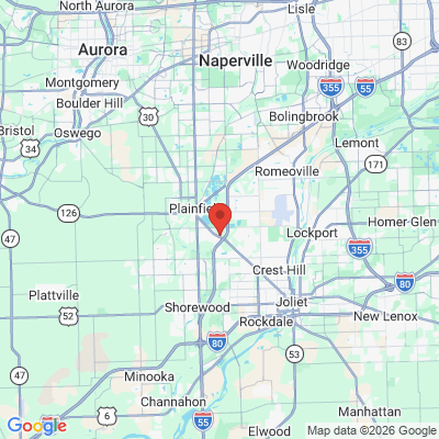 Map to  office in Plainfield, IL