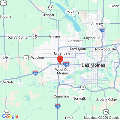 Map to  office in West Des Moines, IA