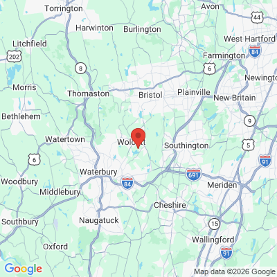 Map to  office in Wolcott, CT