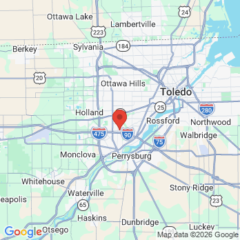Map to Westmeyer Dental office in Toledo, OH