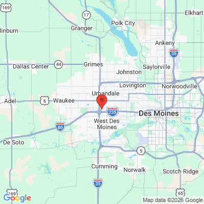 Map to  office in West Des Moines, IA