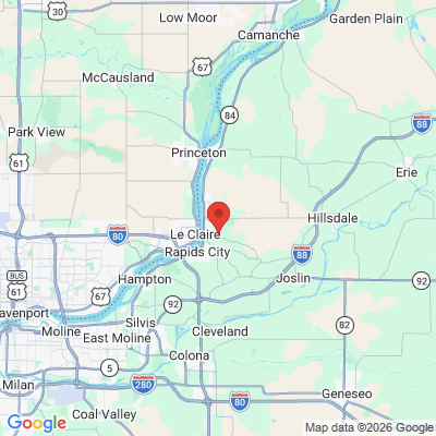 Map to  office in Port Byron, IL