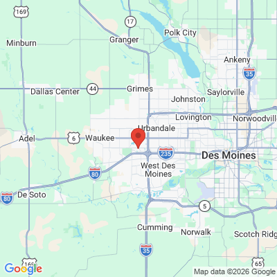 Map to  office in West Des Moines, IA