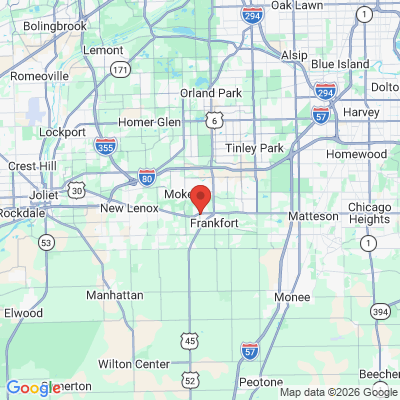 Map to  office in Frankfort, IL