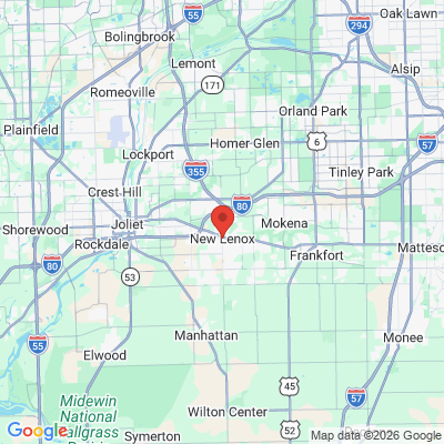 Map to  office in New Lenox, IL