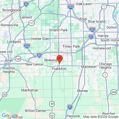 Map to  office in Frankfort, IL