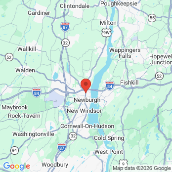Map to Newburgh Dental Associates office in Newburgh, NY