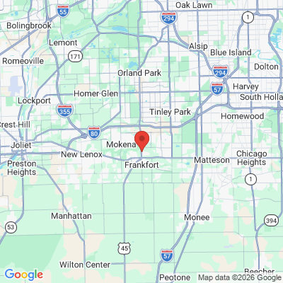 Map to  office in Frankfort, IL