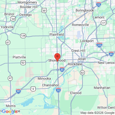 Map to  office in Shorewood, IL