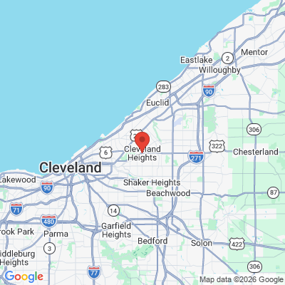 Map to  office in Cleveland Heights, OH