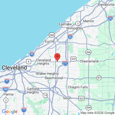 Map to  office in Lyndhurst, OH