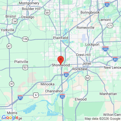 Map to  office in Shorewood, IL
