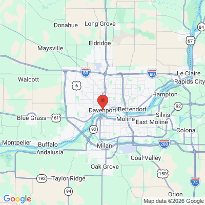 Map to  office in Davenport, IA