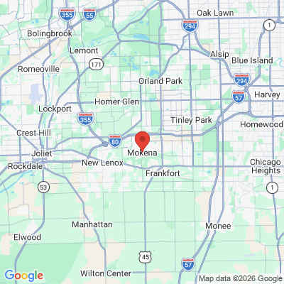 Map to  office in Mokena, IL