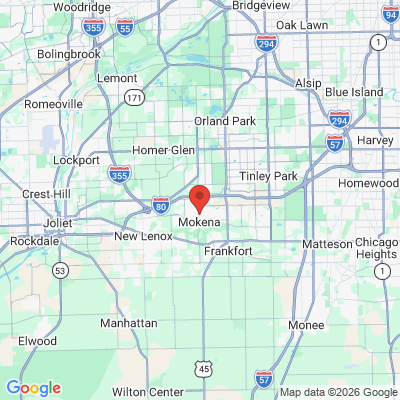 Map to  office in Mokena, IL