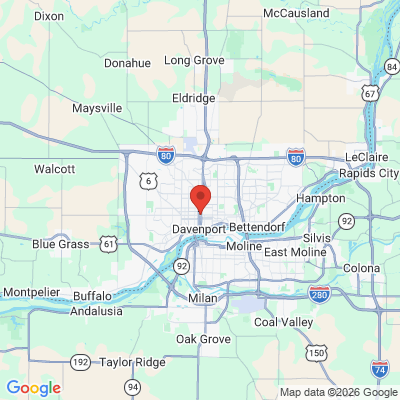 Map to  office in Davenport, IA