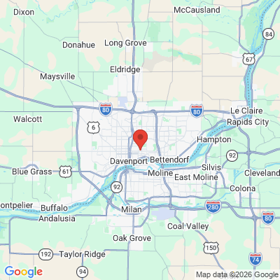 Map to  office in Davenport, IA